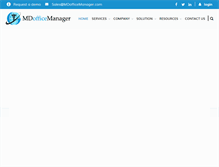 Tablet Screenshot of mdofficemanager.com